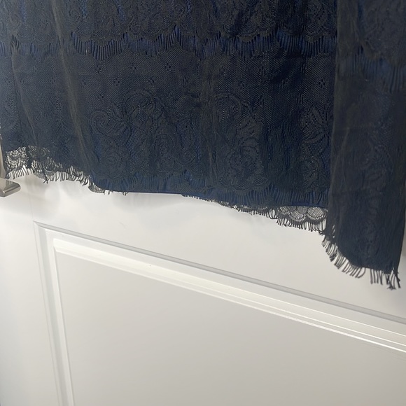 Vero Moda Mesh blue black mini dress size Small - Picture 2 of 6